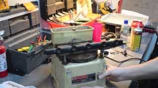 Makita 9820 Electric Sharpener  Restoration of waterstone sharpening machine [upl. by Yenahc]