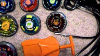 my whole beyblade metal fusion collection updated [upl. by Ahsaetal973]