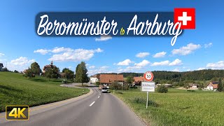 Switzerland 4K 🇨🇭 Driving from Beromünster to Aarburg [upl. by Scrogan67]