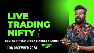 Bank Nifty50 DEC 11th Live Options Trading todayBankNiftyTradingLive2024 Learn Trading Easy Way [upl. by Eart]