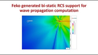 Feko generated bistatic RCS support for wave propagation computation [upl. by Cowden]