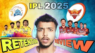 IPL 2025 💥  ALL 10 Team Retained Players List🤯  Retention Review  1st Auction List [upl. by Nnaegroeg580]