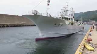 漁船甘エビ漁に出港 The departure to the fishing vessel sweet shrimp fisheries [upl. by Atauqal]