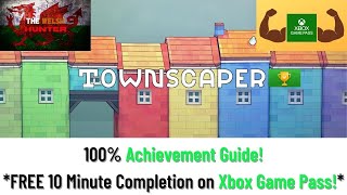 Townscaper  100 Achievement Guide Free On Xbox Game Pass EASY 10 Minute Completion [upl. by Ottinger199]