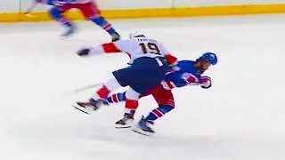 Matthew Tkachuk Hit on Vincent Trocheck  Rangers vs Panthers  Eastern Conference Finals Game 1 [upl. by Sucramat820]