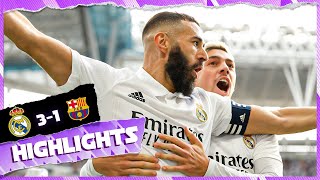 Real Madrid 31 FC Barcelona  ElClásico HIGHLIGHTS  LaLiga 202223 [upl. by Enej]