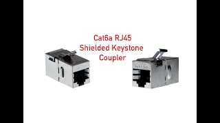 Cat6a RJ45 Shielded Keystone Coupler P15660180SH [upl. by Aiceila108]