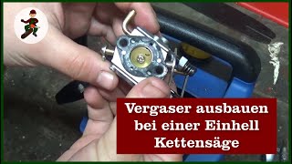 Vergaser ausbauen  Einhell Kettensäge [upl. by Ggerk754]