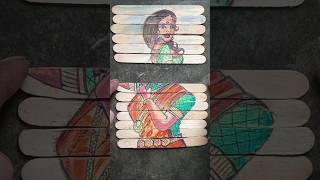 Maa dance painting 🙏 jai mata di 🙏 art drawing shorts dance painting [upl. by Enialehs]