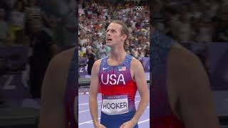 What a finish 🤯 Cole Hockers stunning gold in the mens 1500m at Paris2024 Olympics [upl. by Ahsyas]