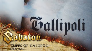 SABATON  Cliffs Of Gallipoli Official Lyric Video [upl. by Hobbie]