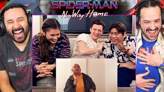 Tom Holland Zendaya amp Jacob Batalon REACT to SPIDERMAN AUDITIONS REACTION No Way Home [upl. by Gnuhp]