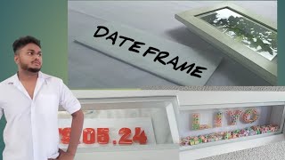 date frame name frame🖼️ Handmade resin design deep art [upl. by Annovad]