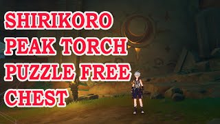 Shirikoro Peak Torch Puzzle Chest Unlock Genshin Impact [upl. by Mumford]