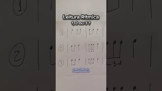 Exercício de leitura rítmica  percepção musical [upl. by Aehsila374]