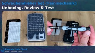 Mini Feinmechaniker Schraubendreher Set  Unboxing Review und Test Praxistest [upl. by Ynnavoj899]