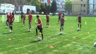 coerver training FC Spartak Trnava U10 U11  SLOVAKIA [upl. by Weintrob]