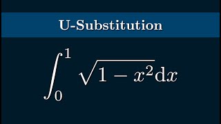 The Integral of sqrt1x2 from 0 to 1 Using USubstitution [upl. by Sadnac]