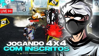 🔥 LIVE FF 🔥 FREE FIRE AO VIVO 6X6  4X4 INSCRITOS 🔥 SALA PERSONALIZADA 🔥 JOGANDO COM INSCRITO 🔥 [upl. by Adaha374]