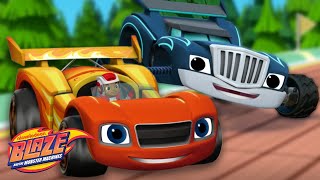 Blaze and the Monster Machines Transform into RACE CARS 🏎️💨 w AJ  Blaze and the Monster Machines [upl. by Slemmer]