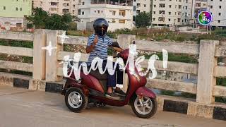 HANDICAPPED PEOPLE SCOOTER PERFORMANCE TEST DRIVE BAJEE AND SONS MOBILITY VIJAYAWADA PH 9848458025 [upl. by Tan]