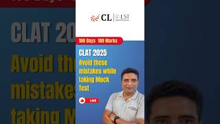 Common mistakes to avoid while taking a mock test mock mistakestoavoid clat2025 [upl. by Gyasi]