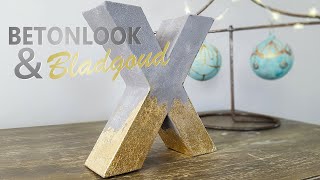 Betonlook met bladgoud DIY [upl. by Alabaster]