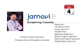 04  JAMOVI  Regression Analysis  Deciphering Causality [upl. by Zena]