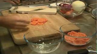 Lancashire Hot Pot vegetables with Marcus Wareing [upl. by Ayojal]