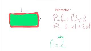 Périmètre et aire dun rectangle [upl. by Oisinoid506]