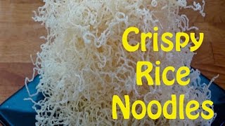 How to Cook Rice Noodles  Crispy Rice Noodles  The Frugal Chef [upl. by Tyne]