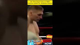 On this Day LEWIS VS GOLOTA boxing shorts short mannypacquiao pacquiao viralvideo reels [upl. by Keller]