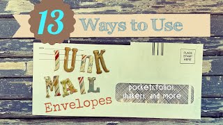 13 Junk Mail Envelope Ideas including pockets shakers and booklets [upl. by Ikir]