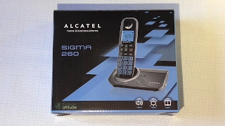 DECT Alcatel Sigma 260 Black [upl. by Ahseyi949]