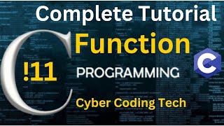 Function in C Programing  C programing Course  Free  Complete Guide with Example [upl. by Taveda]