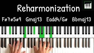 Reharmonization of a Single Note Many Ways [upl. by Zelig]