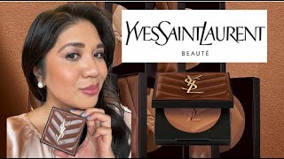 YSL BEAUTY ALL HOURS HYPER MATTE BRONZER 4 WARM SANDALWOOD  DEMO amp SWATCH COMPARISONS bronzer [upl. by Julita150]