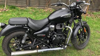 Royal Enfield Meteor 350  Modifications Walk Around [upl. by Olds729]