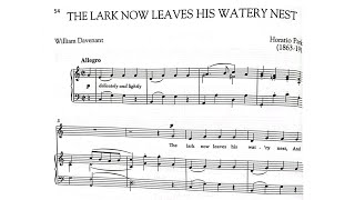 The Lark Now Leaves His Watery Nest Piano Accompaniment [upl. by Kirshbaum404]