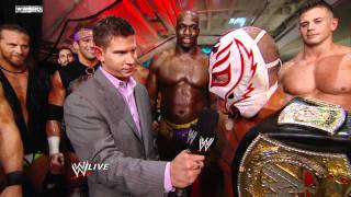 Raw Rey Mysterio describes his WWE Championship victory [upl. by Meter]