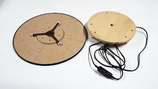 Easy to Make  Motorized Lazy Susan  Motorized Turntable [upl. by Siramed]