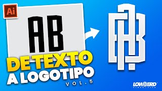 🚀Como hacer un logo con letras en adobe illustrator paso a paso [upl. by Robi]