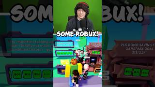 GIVING BROKE ROBLOX PLAYERS FREE ROBUX 🤑💳 roblox shorts [upl. by Chelsie]