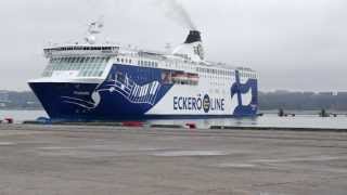 Eckerö Line MS Finlandia departure from Tallinn 19022014 [upl. by Brittan]