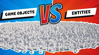 Unity Game Objects vs Entities performance benchmark [upl. by Ardnoed]