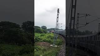 WDP4 Diesel Locomotive pulling Silghat Rajyarani Express passing through Curve train shorts wdp4d [upl. by Lerrej899]