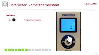 Accumulatieverwarming  Configuratiemenu voor externe kamerthermostaat [upl. by Alyehs]