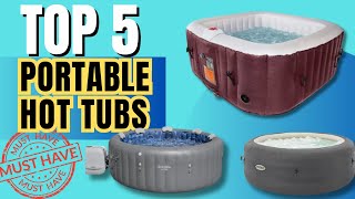 Top 5 Portable Hot Tubs You Need to Beat Summer Heat [upl. by Brittan719]