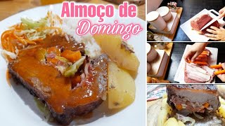 ALMOÇO DE DOMINGOCARNE ASSADA RECHEADA DELICIOSAFLAVILENE AZEVEDO [upl. by Ellebasi]