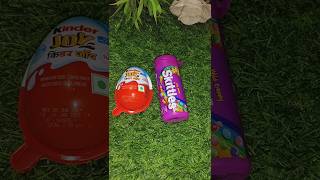 Skittles and kinder Joy Popsicle shorts youtubeshorts skittles [upl. by Eilahtan]